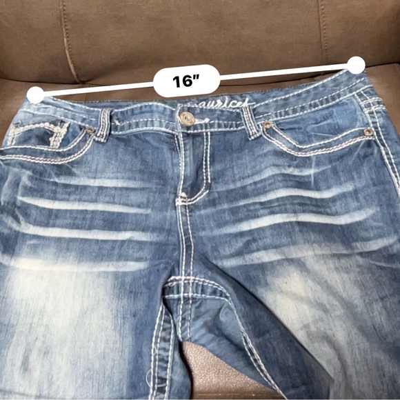 Maurices Women's Jeans Size 13/14 Short Blue - Picture 6 of 8